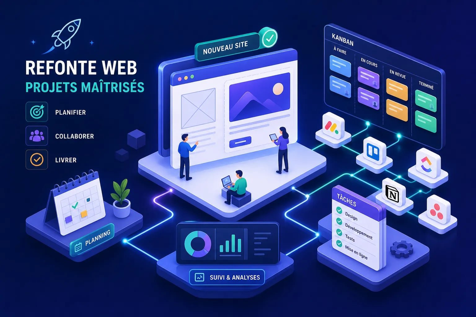 Refonte web : les meilleurs outils de gestion de projet en 2026